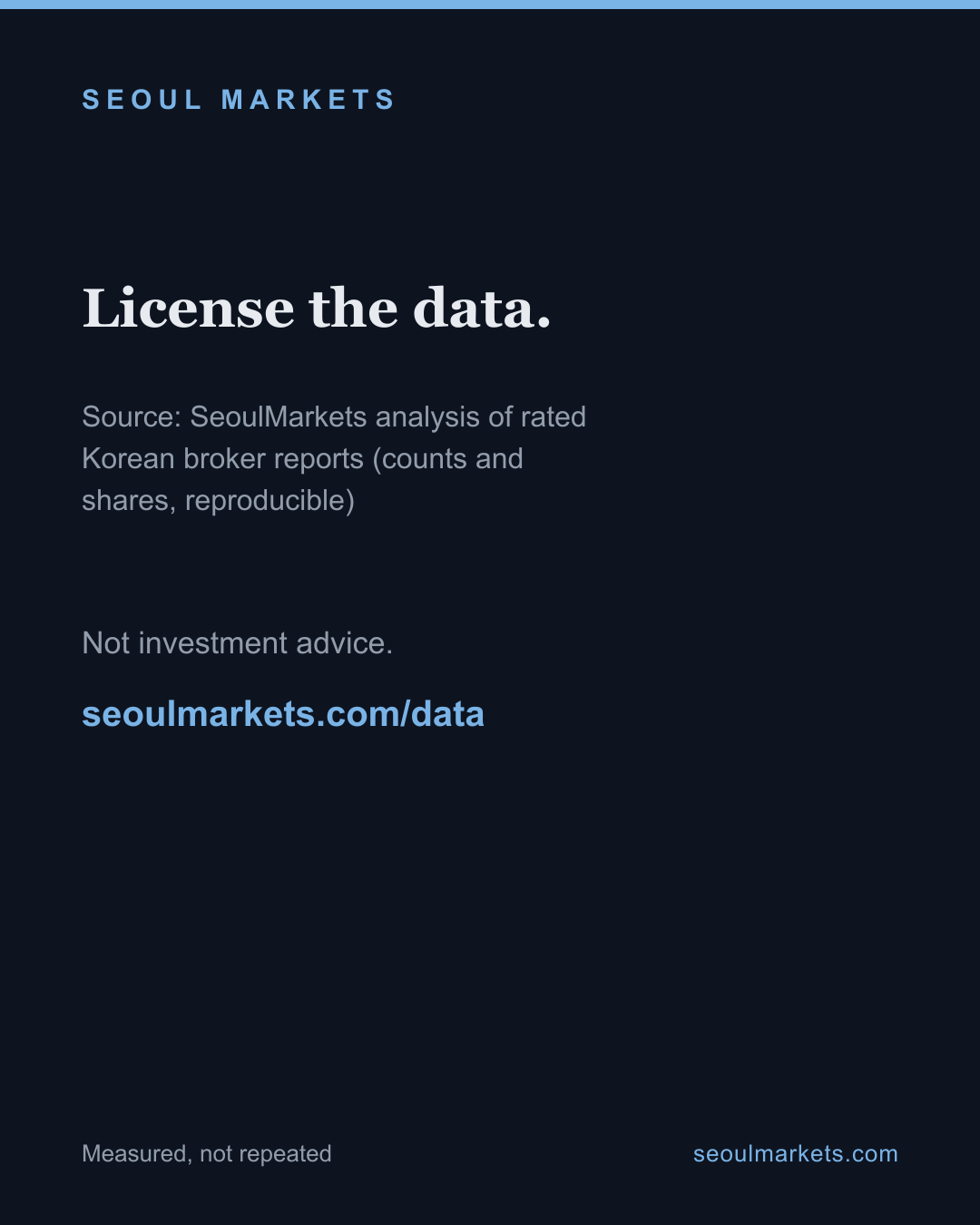 89 Sell calls in 12 years: Korean brokers' rating scale has no downside — card 5 of 5